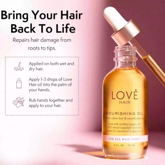 Love Hair Nourishing Oil 2oz/59ml. NIB MSRP $35. - Picture 3 of 4